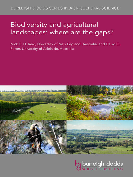 Cover image for Biodiversity and agricultural landscapes